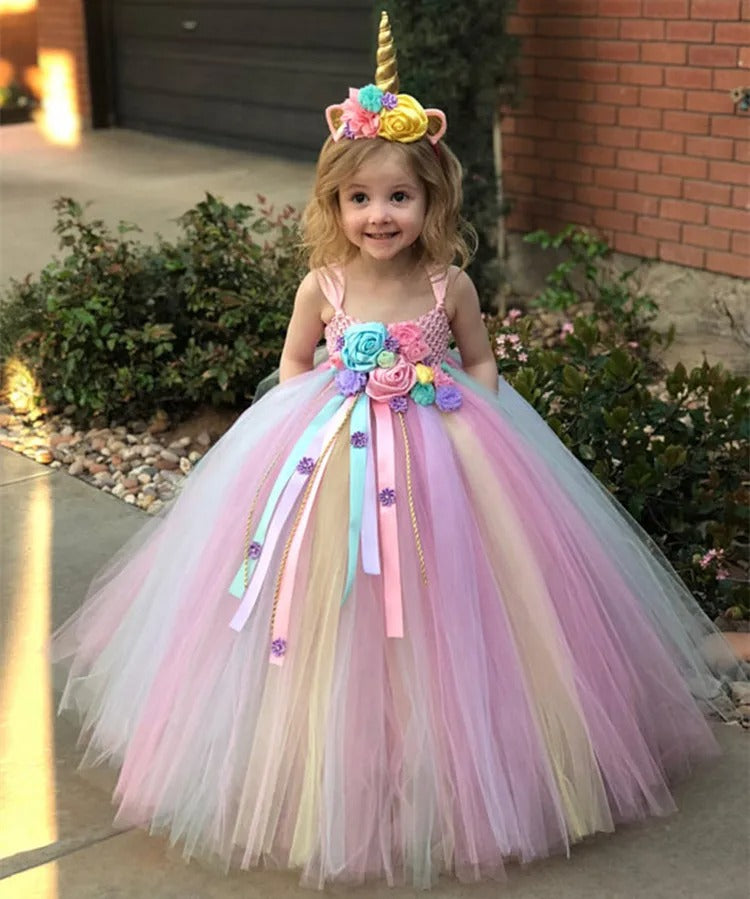 Déguisement princesse robe licorne pour filles - Déguisement Mania Déguisement princesse robe licorne pour filles - Déguisement Mania