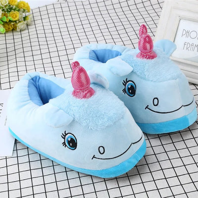 Chausson Licorne Bleu
