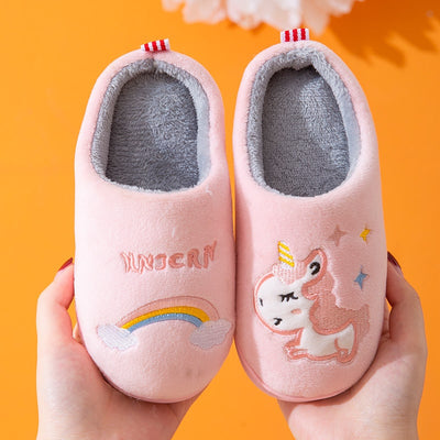 Chausson Licorne Fille Rose