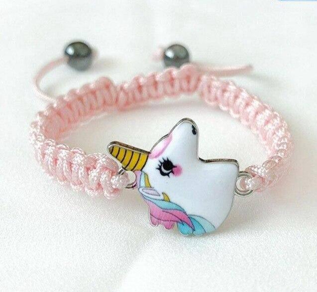 Set De 3 Bracelets Licorne Pour Enfants – Pendentifs étoile, Amour Et Licorne, Couleurs Arc-en-ciel, Ajustables