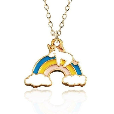Collier Licorne Arc-en-Ciel