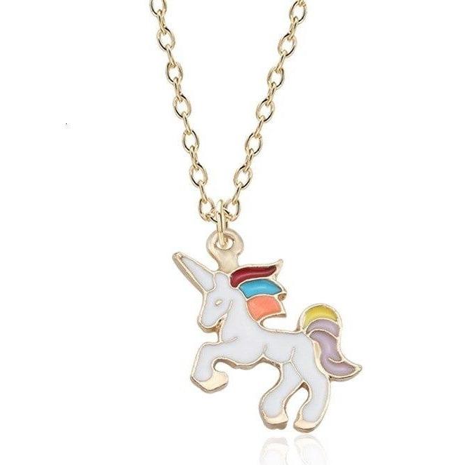 HIFOT 12 Pièces Kit Bijoux Enfant - Colliers & Bagues Licorne, Sirène, Hibou - Cadeau Fille Anniversaire