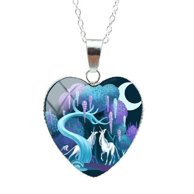 Collier Licorne Forêt