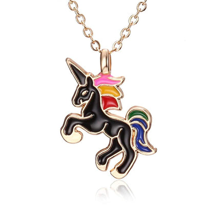 Collier Licorne Noir