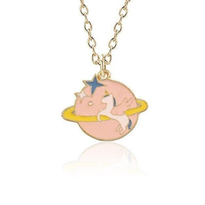 Collier Saturne Fille