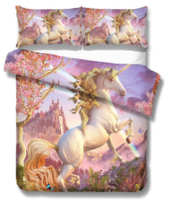 Housse de Couette Licorne Paysage