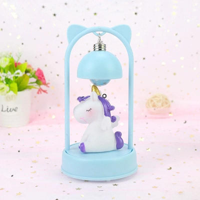 Lampe de Chevet Licorne Bleue