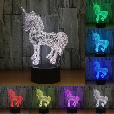 Lampe Licorne acrylique