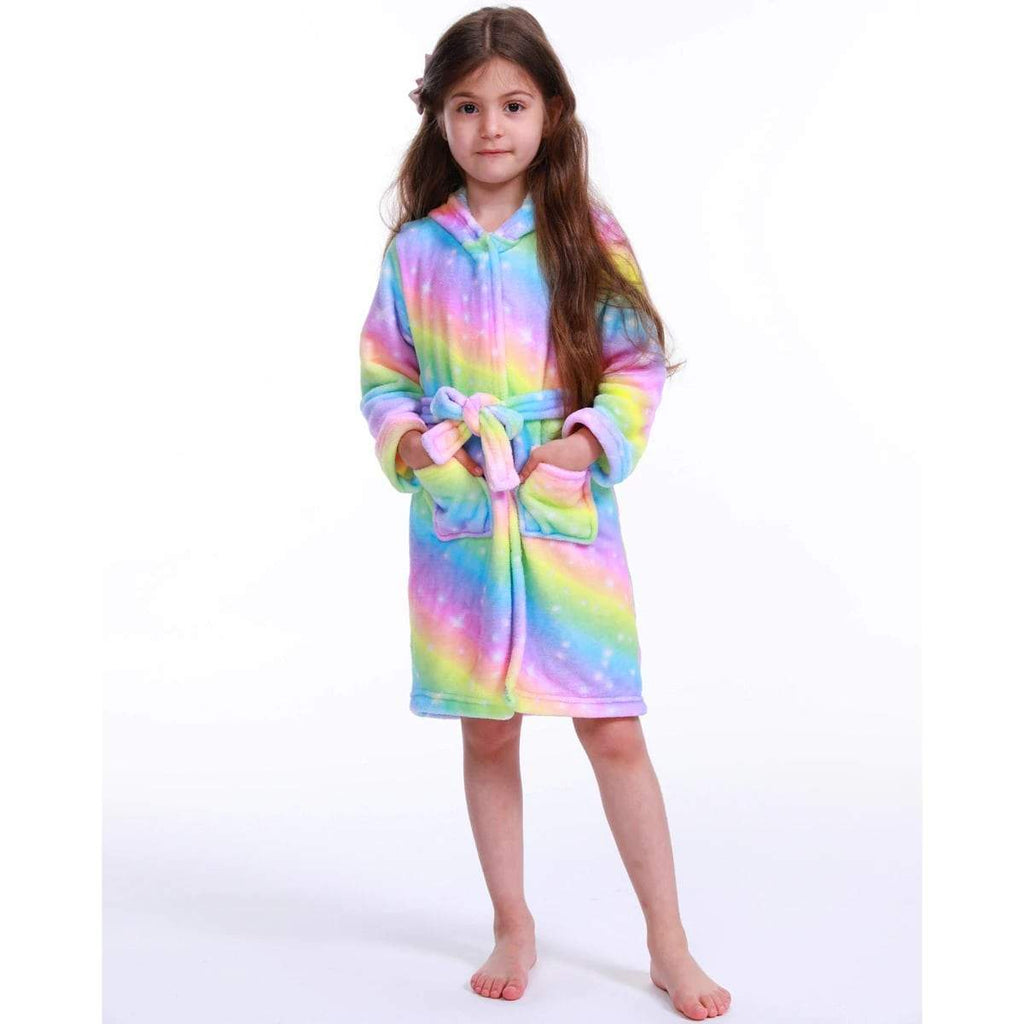 Peignoir Licorne Fille Arc-en-Ciel | Univers Licorne