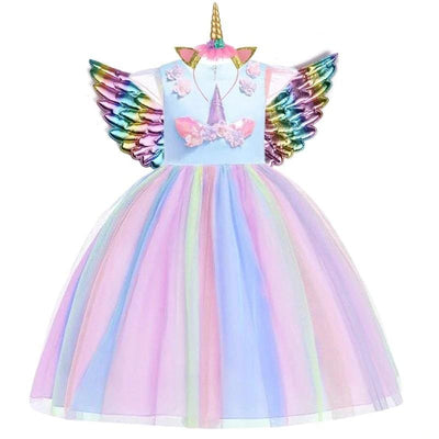 Robe Licorne Anniversaire Coloré