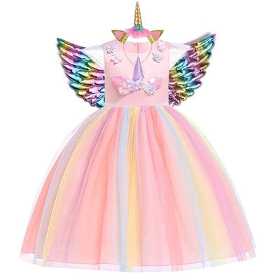 Robe Licorne Anniversaire Multicolore