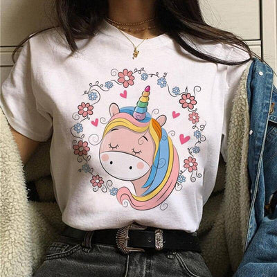 T-Shirt Fleuri Femme