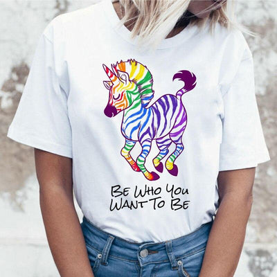 T-shirt Zèbre Femme