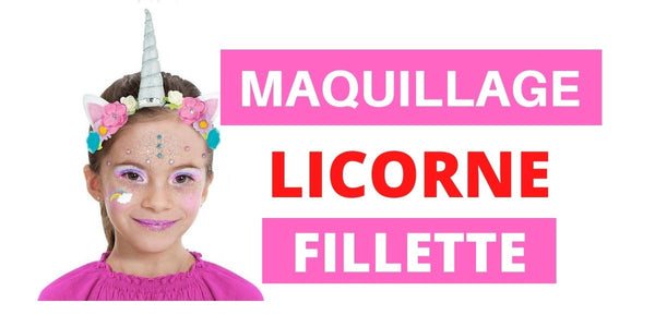 Maquillage licorne fillette