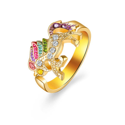 Bague Licorne Dorée