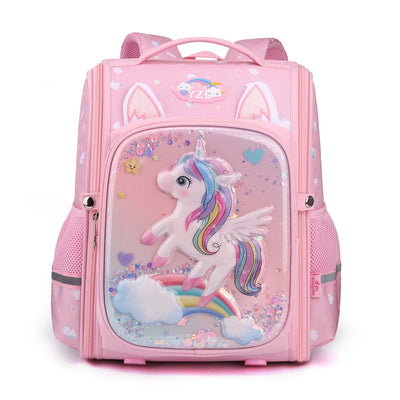 Cartable Licorne 3D Fille Rose