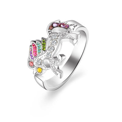 Bague Licorne Argentée