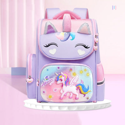 Cartable Licorne 3D Violet