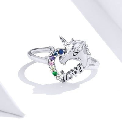 Bague Licorne Femme Argent Sterling 925