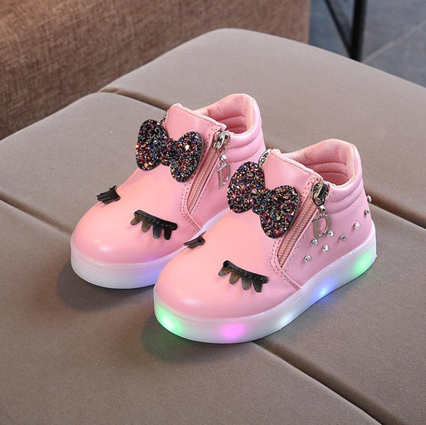 Baskets Lumineuses Shine Blinky Fille - Chaussures Sport Respirantes Et Antidérapantes Avec LED
