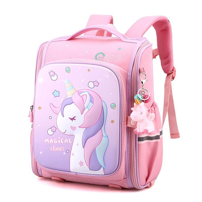 Cartable Licorne Mignon et Étanche pour la maternelle rose