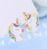Boucles d’Oreilles Licorne Enfant Or
