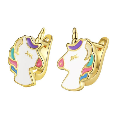 Boucles d’Oreilles Licorne Fille Or