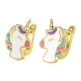 Boucles d’Oreilles Licorne Fille Or