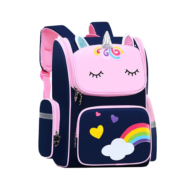 Cartable Licorne Bleu Marine Enfant