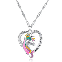 Collier Licorne Femme Argent