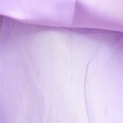 Robe cérémonie fille lavande motifs papillons argentés