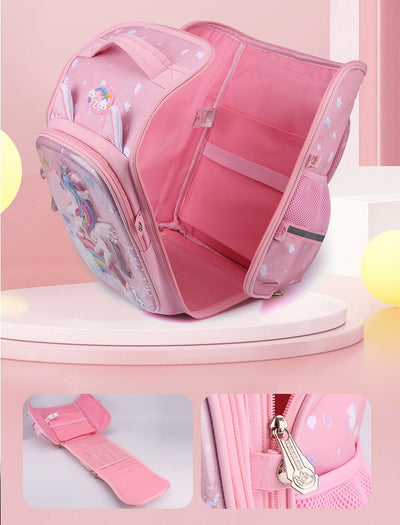 Cartable Licorne 3D Fille Rose
