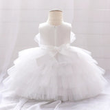 Robe cérémonie fille rose pâle avec ceinture argentée