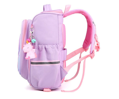 Cartable Licorne Mignon et Étanche pour la maternelle rose