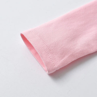 T-Shirt Licorne Rose à Manches Longues en coton