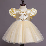 Robe princesse bébé rouge à pois scintillants