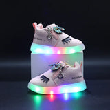 Baskets Licorne Lumineuses Roses