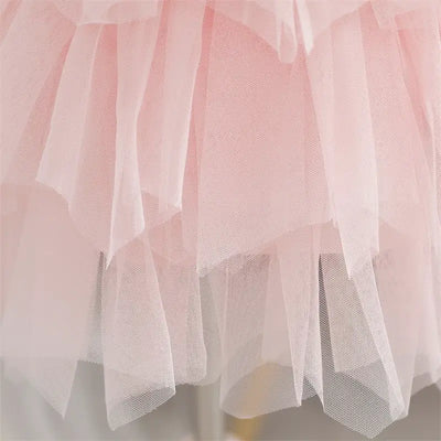 Robe cérémonie fille en dentelle verte avec nœud en satin