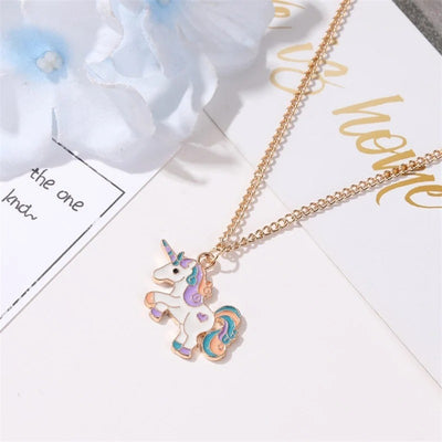 Collier Licorne pour fillette