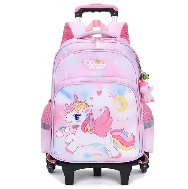 Sac Dos Licorne Cartable Trolley Cartable à Roulettes Licorne