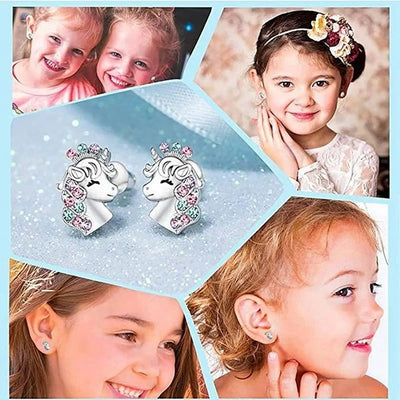 Boucles d’Oreilles Licorne Fille Princesse