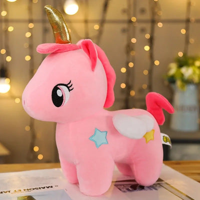 Peluche Licorne Rose Debout