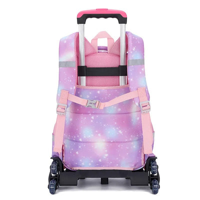 Cartable Licorne à Roulettes Violet