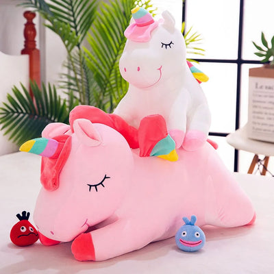 Peluche Licorne Couchée 