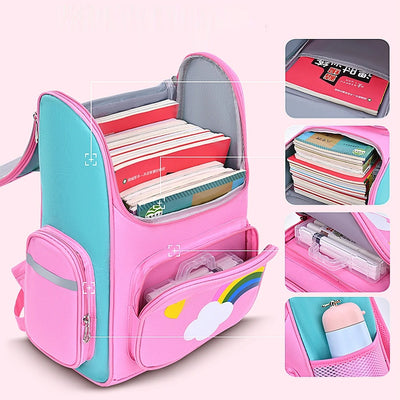 Cartable Licorne Bleu Marine Enfant