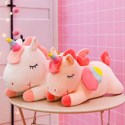 Peluche Licorne Couchée fille