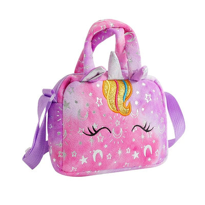 Sac à main licorne en peluche