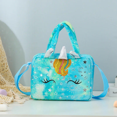 Sac à main licorne en peluche