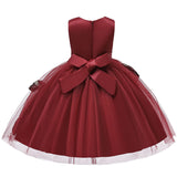 Robe cérémonie fille crème avec motifs floraux et paillettes dorées