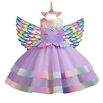 Robe Licorne Fille Cosplay Violette